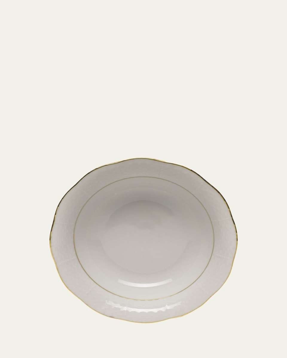 Golden Edge Oatmeal Bowl